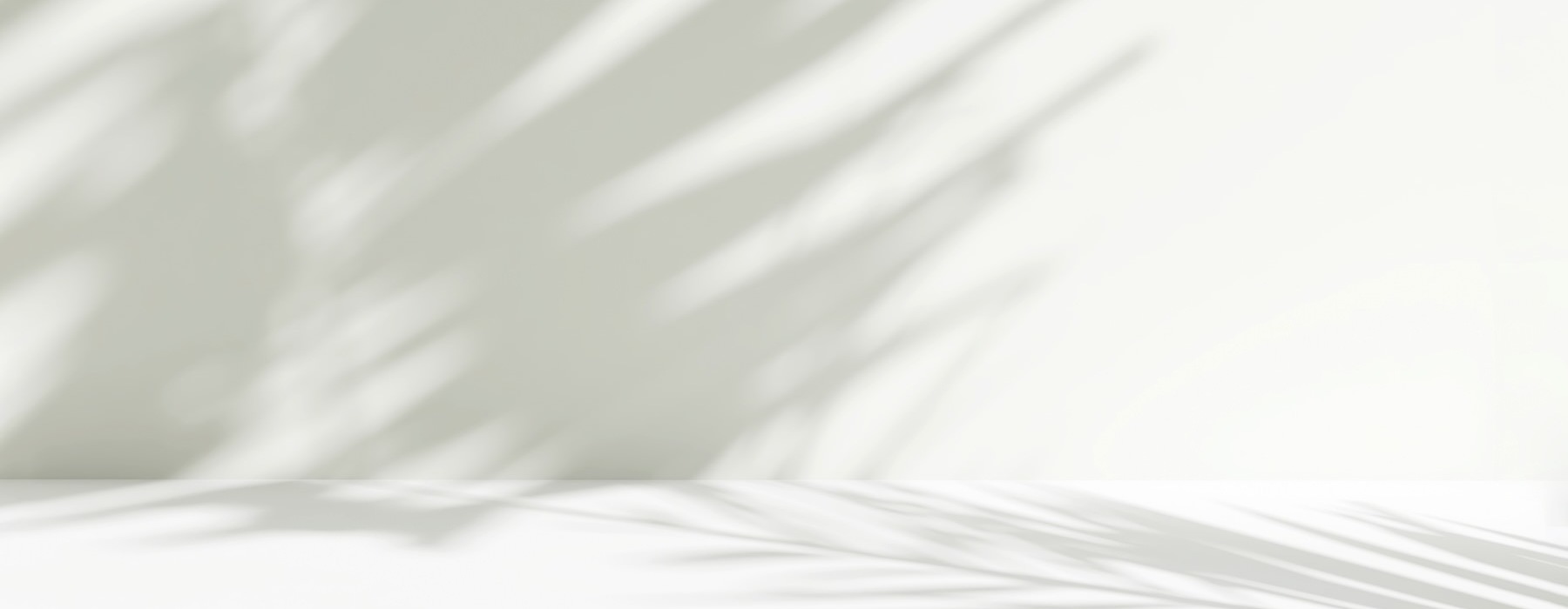 a white surface with a shadow background